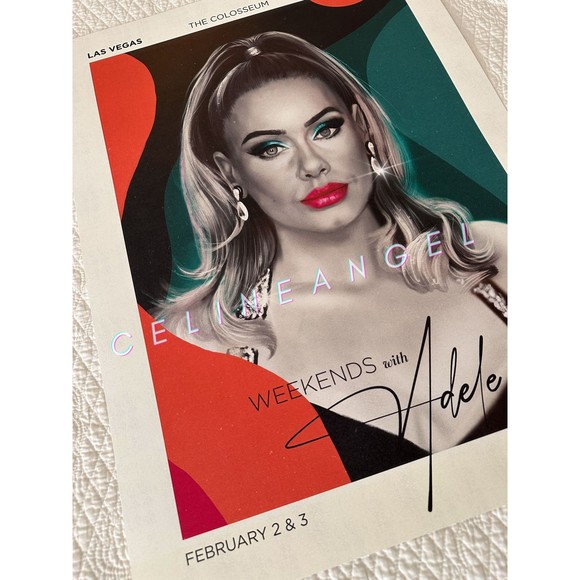 Official "Weekends with Adele" 2/2–2/3/24 Show Poster Las Vegas 18x24" - Picture 2 of 3